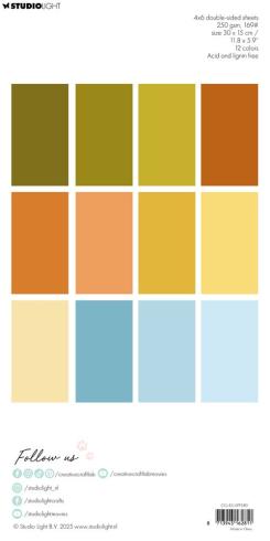 Creative Craft Lab - Studio Light - Cardstock "Cosy Autumn" Paper Pack 30x15cm - 24 Bogen