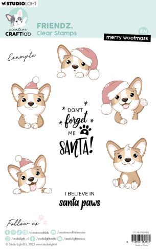 Creative Craft Lab - Studio Light - Stempelset "Merry Woofmass" Clear Stamps