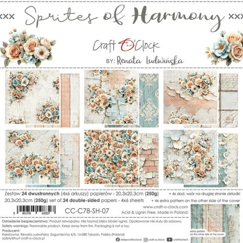 Craft OClock - Designpapier "Sprites of Harmony" Paper Pack 8x8 Inch - 24 Bogen