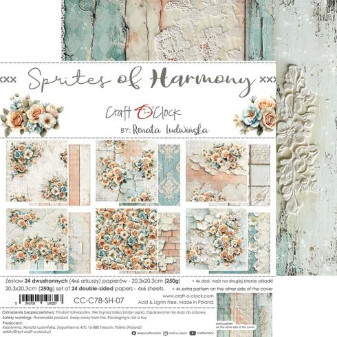 Craft OClock - Designpapier "Sprites of Harmony" Medium Paper Pack 8x8 Inch - 24 Bogen