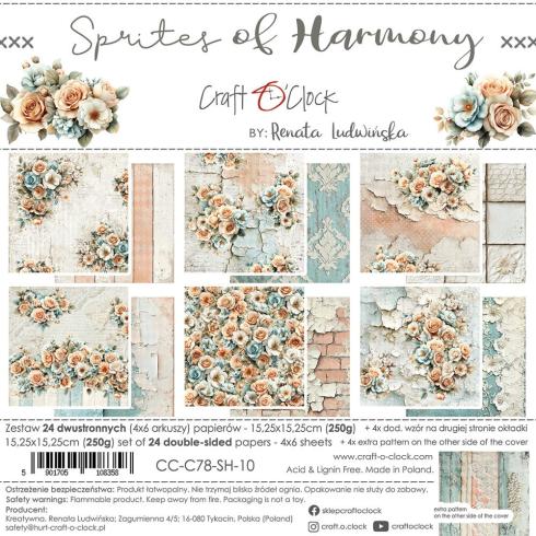 Craft OClock - Designpapier "Sprites of Harmony" Paper Pack 6x6 Inch - 24 Bogen