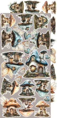 Craft OClock - Ausschneidebogen "Sprites of Harmony" Extra Set Flowers & More - 18 Bogen