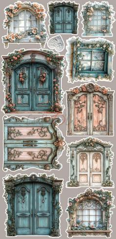 Craft OClock - Ausschneidebogen "Sprites of Harmony" Extra Set Flowers & More - 18 Bogen