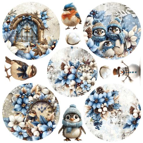 Craft OClock - Designpapier "Jolly Season" Paper Pack 8x8 Inch - 24 Bogen
