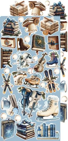 Craft OClock - Ausschneidebogen "Jolly Season" Extra Set Winter - 18 Bogen