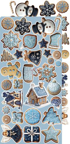 Craft OClock - Ausschneidebogen "Jolly Season" Extra Set Winter - 18 Bogen