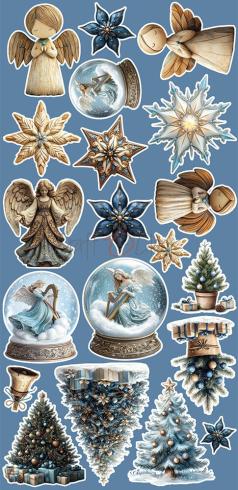 Craft OClock - Ausschneidebogen "Jolly Season" Extra Set Mix - 18 Bogen