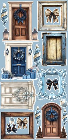Craft OClock - Ausschneidebogen "Jolly Season" Extra Set Mix - 18 Bogen