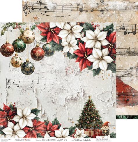 Craft OClock - Designpapier "Oh Christmas Night" Paper Pack 12x12 Inch - 6 Bogen