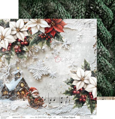 Craft OClock - Designpapier "Oh Christmas Night" Paper Pack 12x12 Inch - 6 Bogen