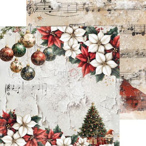 Craft OClock - Designpapier "Oh Christmas Night" Paper Pack 8x8 Inch - 24 Bogen