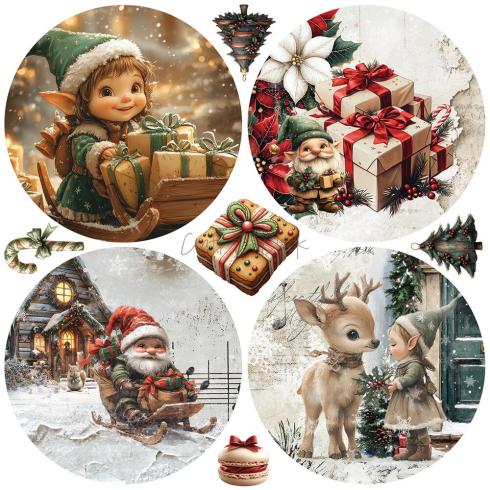 Craft OClock - Designpapier "Oh Christmas Night" Paper Pack 6x6 Inch - 24 Bogen