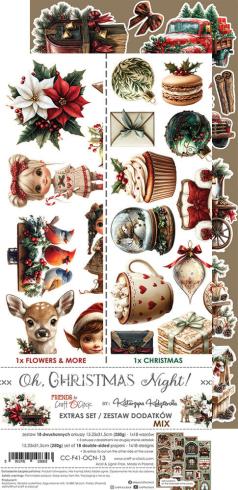 Craft OClock - Ausschneidebogen "Oh Christmas Night" Extra Set Mix - 18 Bogen