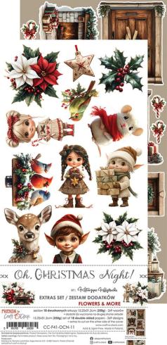 Craft OClock - Ausschneidebogen "Oh Christmas Night" Extra Set Mix - 18 Bogen
