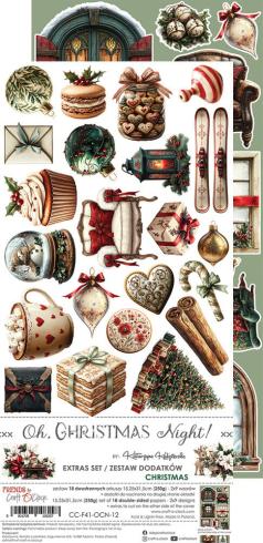 Craft OClock - Ausschneidebogen "Oh Christmas Night" Extra Set Mix - 18 Bogen