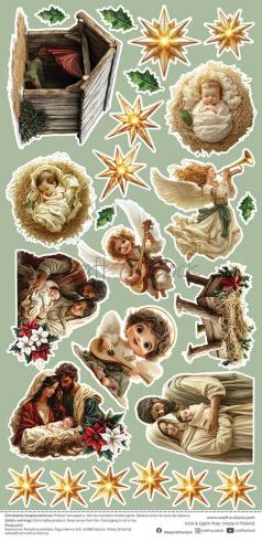 Craft OClock - Ausschneidebogen "Oh Christmas Night" Extra Sheet Silent Night - 1 Bogen