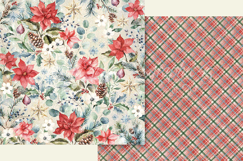 Graphic 45 - Designpapier "Deck the Halls" Collection Pack 8x8 Inch - 24 Bogen
