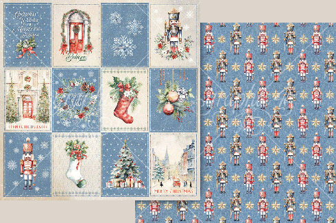 Graphic 45 - Designpapier "Deck the Halls" Collection Pack 8x8 Inch - 24 Bogen