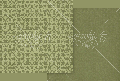 Graphic 45 - Designpapier "Ghostly Greetings" Collection Pack 12x12 Inch - 24 Bogen