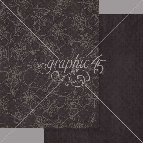 Graphic 45 - Designpapier "Ghostly Greetings" Patterns & Solid Pad 8,5x11 Inch - 16 Bogen