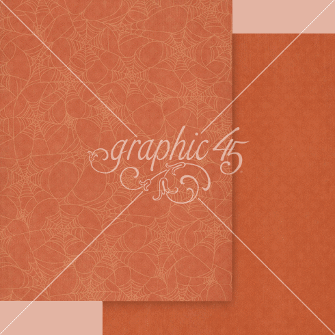 Graphic 45 - Designpapier "Ghostly Greetings" Patterns & Solid Pad 8,5x11 Inch - 16 Bogen
