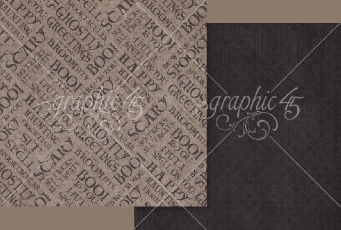 Graphic 45 - Designpapier "Ghostly Greetings" Collection Pack 8x8 Inch - 24 Bogen