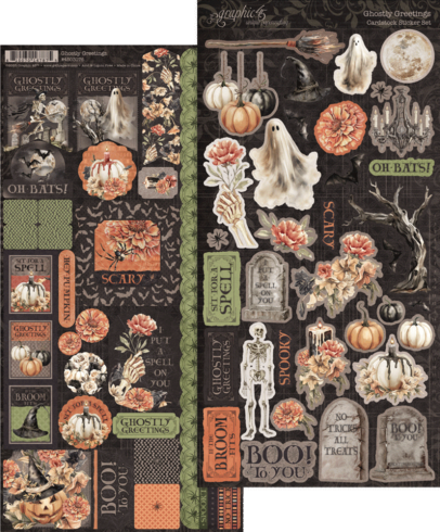 Graphic 45 - Aufkleber "Ghostly Greetings" Sticker