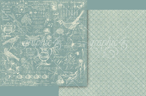 Graphic 45 - Designpapier "Botanical Tea Keepsake" Deluxe Collectors Edition 12x12 Inch - 24 Bogen