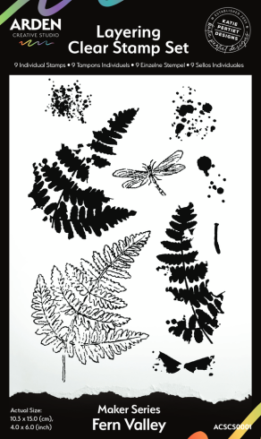 Arden Creative Studio - Stempelset "Fern Valley" Layering Clear Stamps
