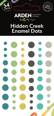 Arden Creative Studio - Klebesteine "Hidden Creek" Enamel Dots