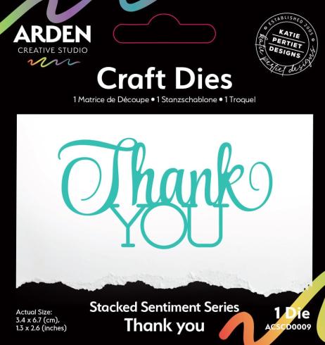 Arden Creative Studio - Stanzschablone "Thank You" Dies