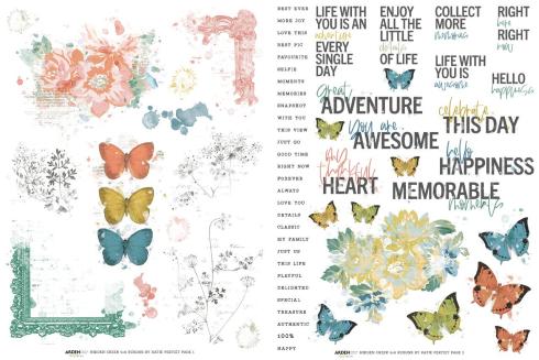 Arden Creative Studio - Transfer Aufkleber "Page Starters" Rub-On Transfer Set