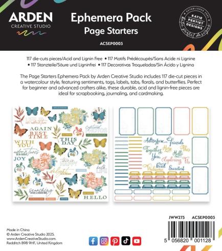 Arden Creative Studio - Stanzteile "Page Starters" Ephemera