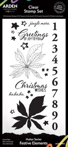 Arden Creative Studio - Stempelset "Festive Elements" Clear Stamps