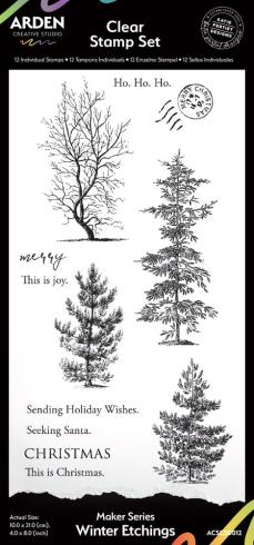 Arden Creative Studio - Stempelset "Winter Etchings" Clear Stamps