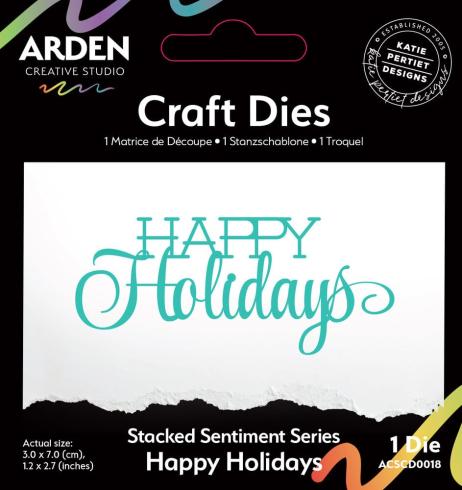 Arden Creative Studio - Stanzschablone "Happy Holidays" Dies