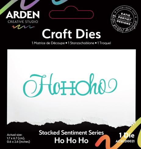 Arden Creative Studio - Stanzschablone "Ho Ho Ho" Dies