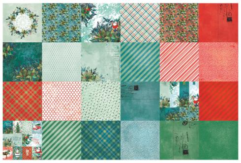 Arden Creative Studio - Designpapier "Season of Joy" Paper Pack 12x12 Inch - 12 Bogen