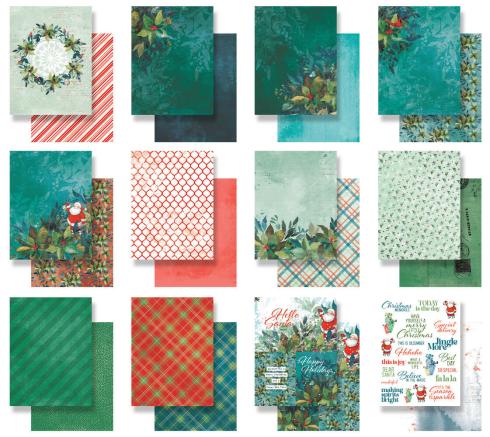 Arden Creative Studio - Designpapier "Season of Joy" Paper Pack 6x8 Inch - 12 Bogen