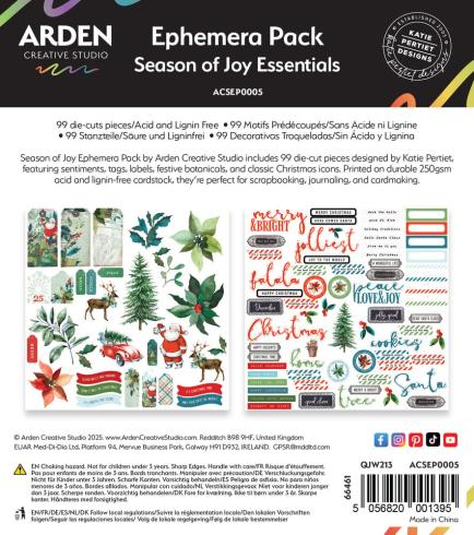 Arden Creative Studio - Stanzteile "Season of Joy" Ephemera