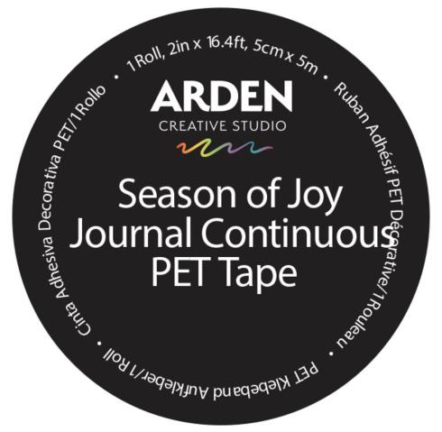 Arden Creative Studio - Decorative Tape "Season of Joy Journal Continuous" Pet Tape