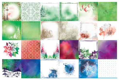 Arden Creative Studio - Designpapier "Vintage Christmas" Paper Pack 12x12 Inch - 12 Bogen