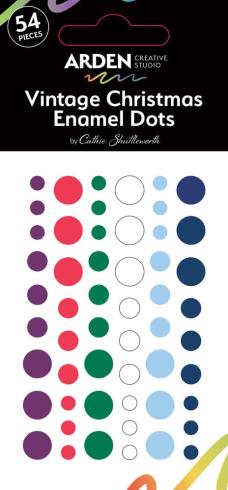 Arden Creative Studio - Klebesteine "Vintage Christmas" Enamel Dots