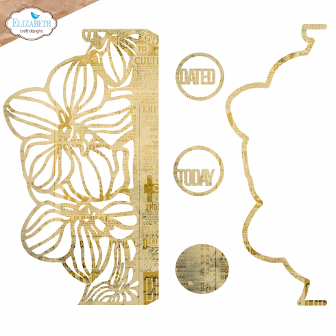 Elizabeth Craft Designs - Stanzschalone "Borderpage with Flowers" Dies