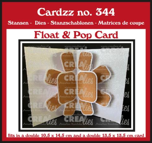 Crealies - Stanzschablone "No. 344 Float & Pop Card" Cardzz Dies