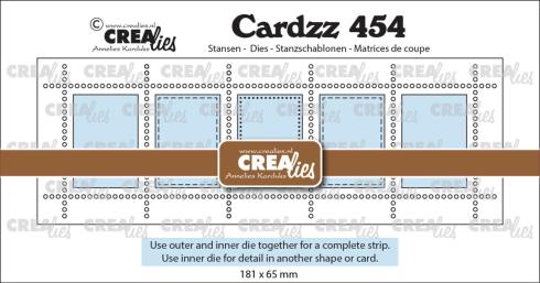 Crealies - Stanzschablone "No. 454 Postage Stamp Strip XL Vertical Rectangles" Cardzz Dies