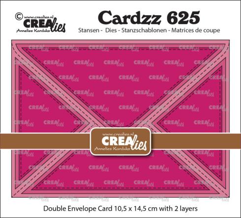 Crealies - Stanzschablone "No. 625 Double Envelope Card Rectangle" Cardzz Dies