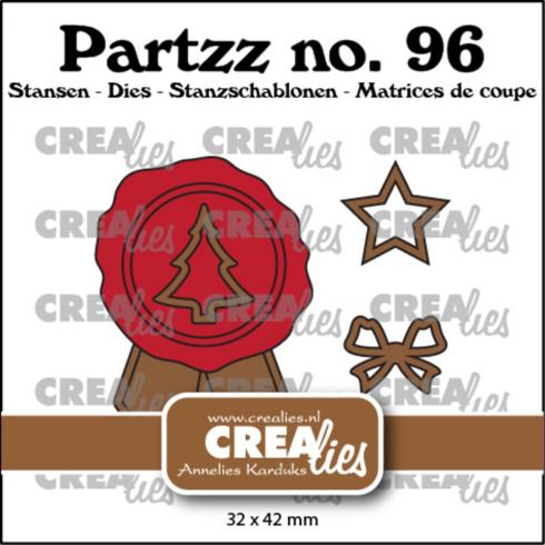 Crealies - Stanzschablone "No. 96 Faux Wax Seals B" Partzz Dies
