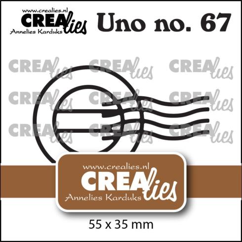 Crealies - Stanzschablone "No. 67 Postmark" Uno Dies