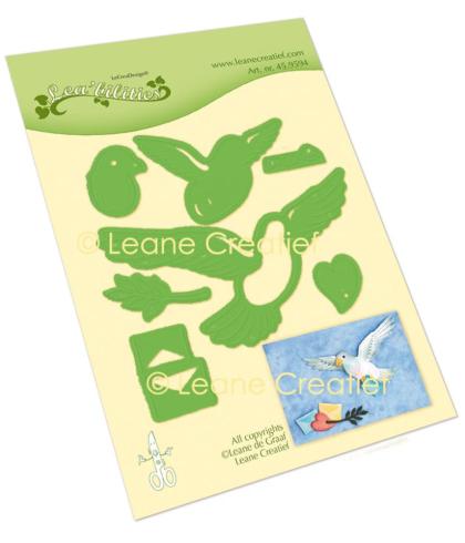 Leane Creatief - Stanz - und Prägeschablone "Carrier Pigeon" Cut & Emboss Dies